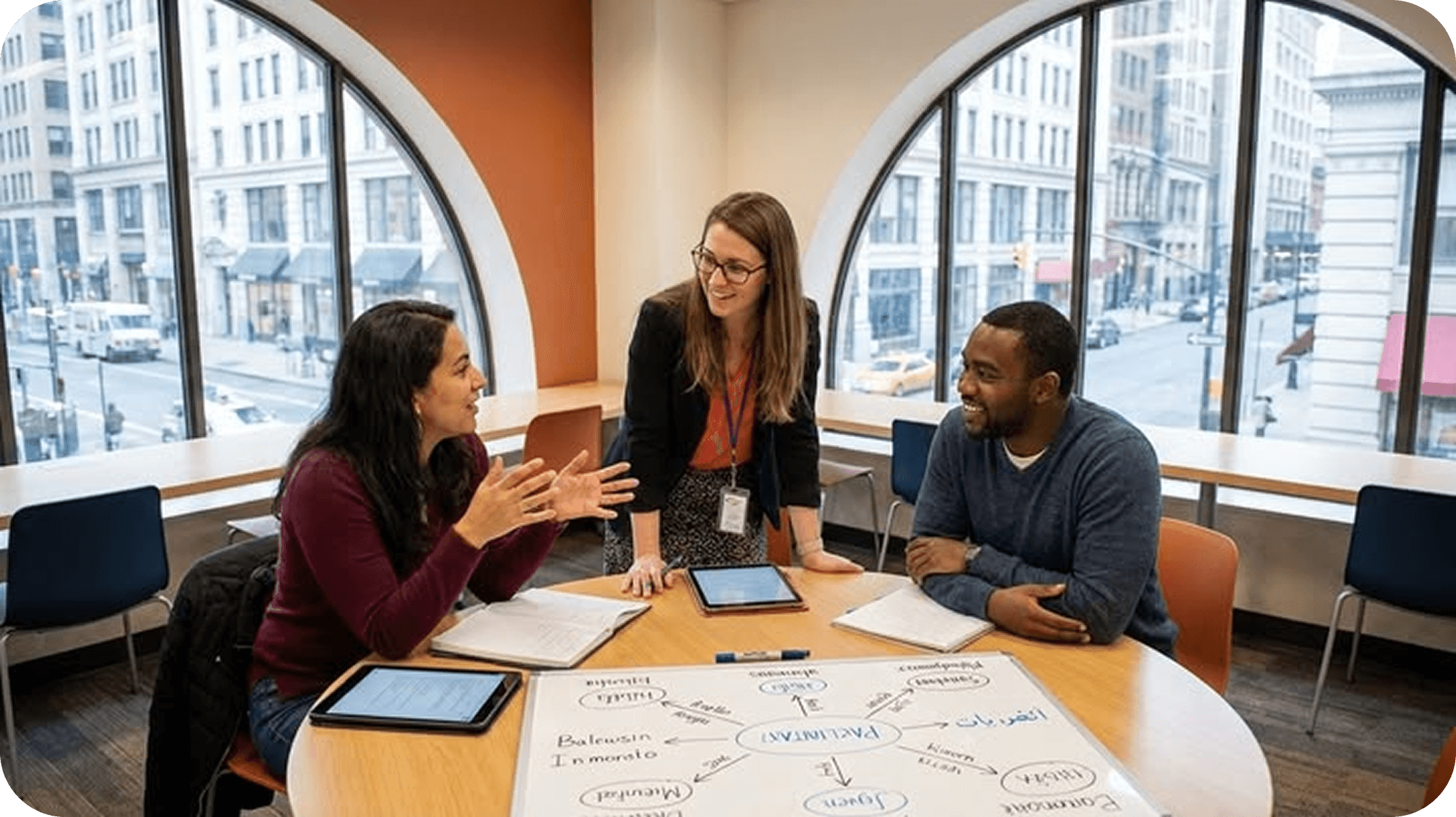 A teacher providing personalized academic guidance to a student